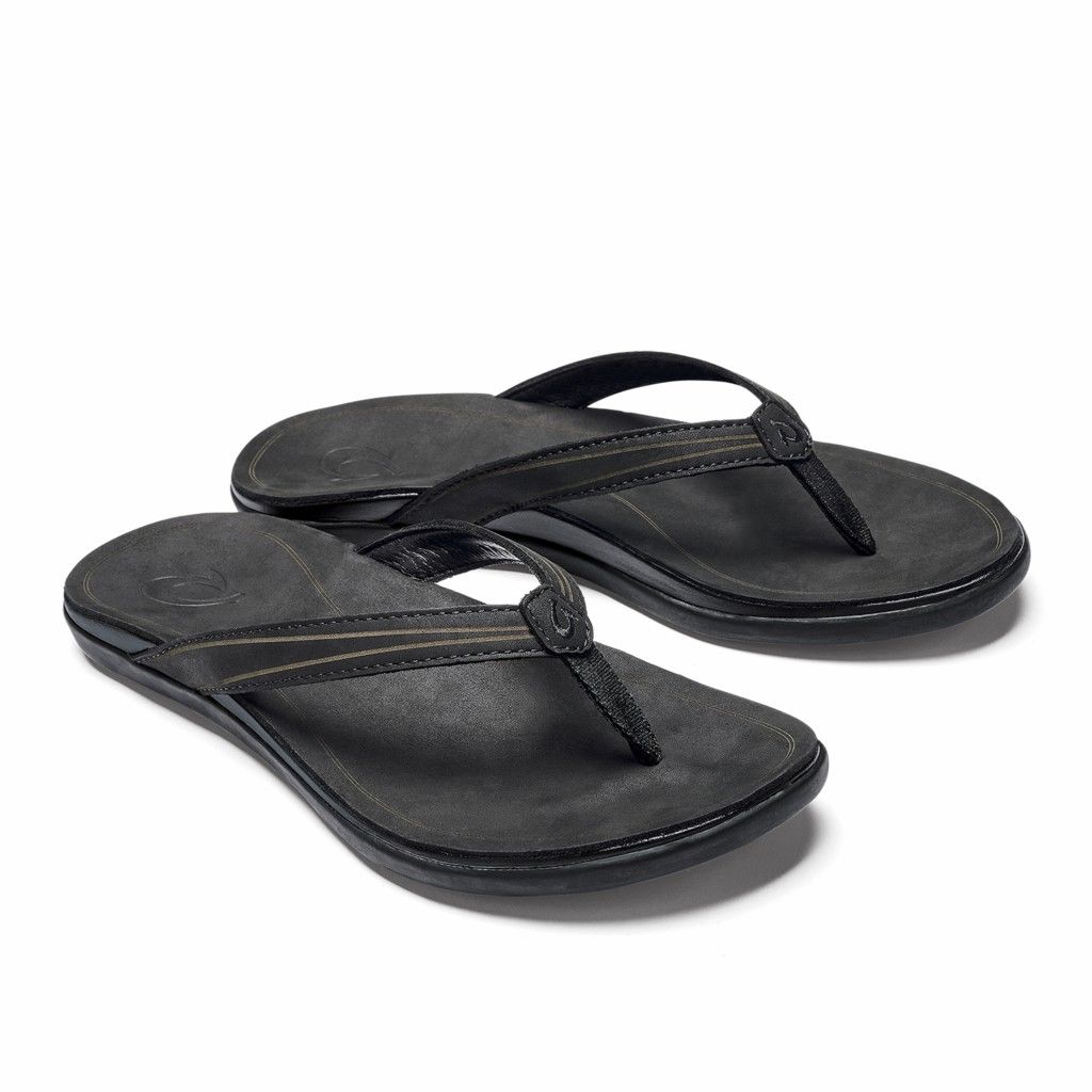 Olukai Women's Aukai Flip Flop - Black US938-506